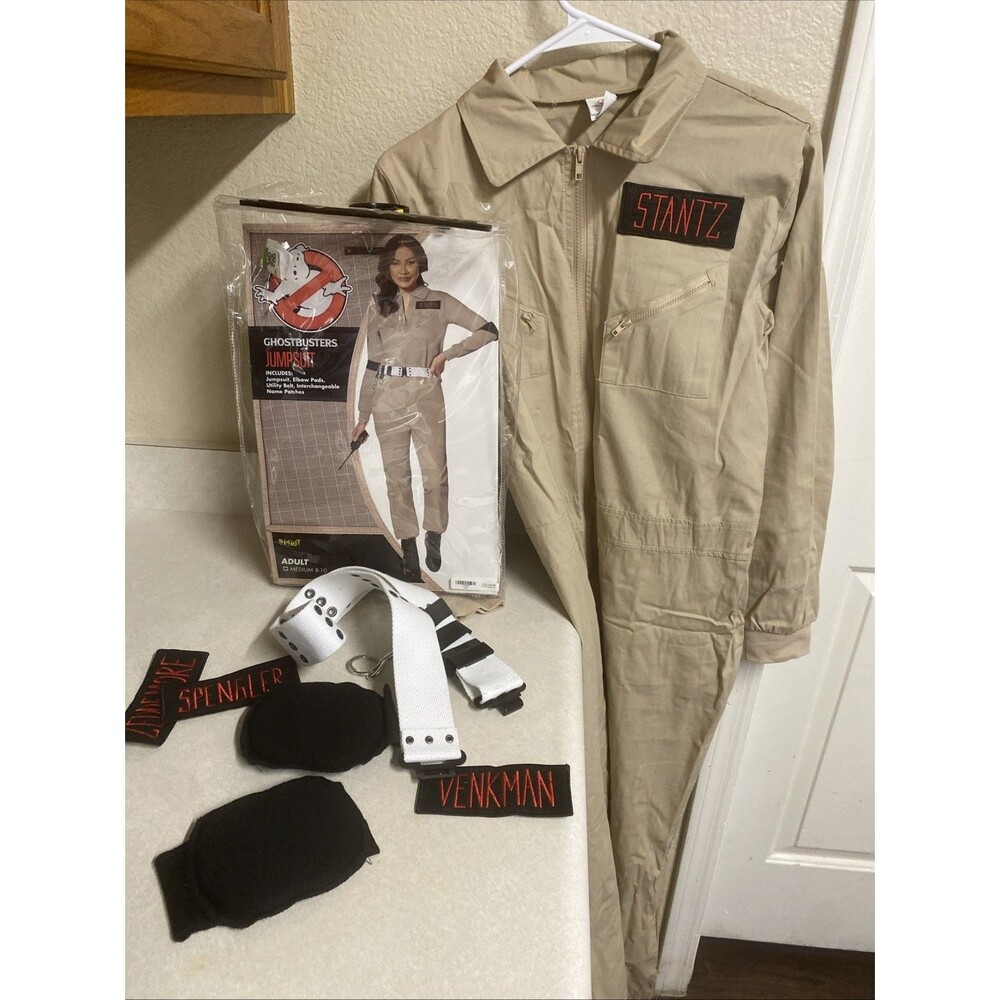 Ghostbusters Adult Medium 8-10 Halloween Costume Female Jumpsuit